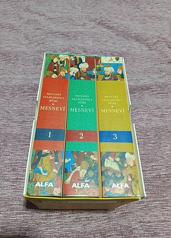Mevlana Celaleddin Rumi, Mesnevi, kutulu özel set. - Görsel 3