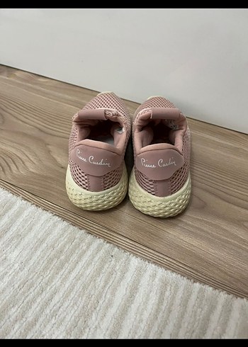 Pembe Dolgu Topuklu Bağcıklı Spor Ayakkabı - Görsel 6