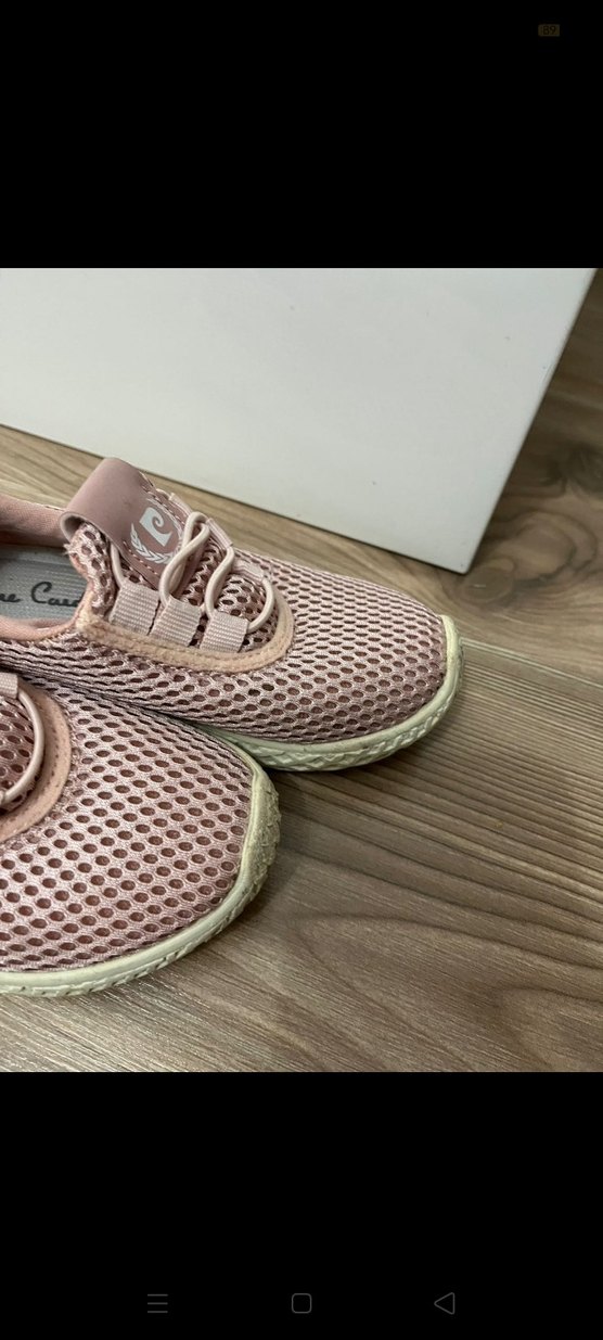 Pembe Dolgu Topuklu Bağcıklı Spor Ayakkabı - Görsel 5