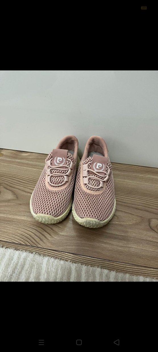 Pembe Dolgu Topuklu Bağcıklı Spor Ayakkabı - Görsel 2