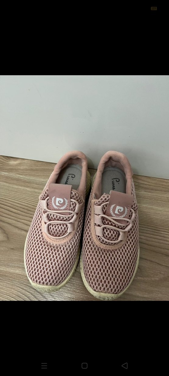 Pembe Dolgu Topuklu Bağcıklı Spor Ayakkabı - Görsel 3