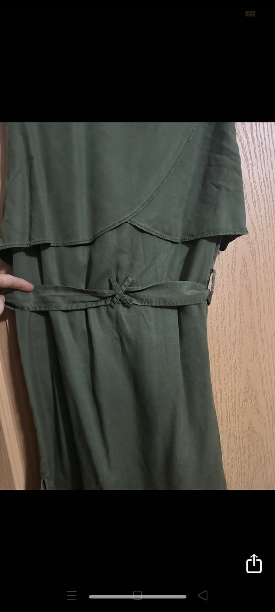 Kemerli V Yaka Salaş Kadın Yelek - Görsel 2