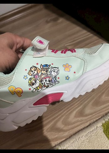 Kız Çocuk Renkli Baskılı Spor Ayakkabı - Görsel 8