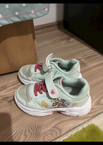 Kız Çocuk Renkli Baskılı Spor Ayakkabı - Görsel 6