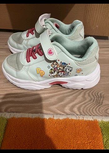 Kız Çocuk Renkli Baskılı Spor Ayakkabı - Görsel 7