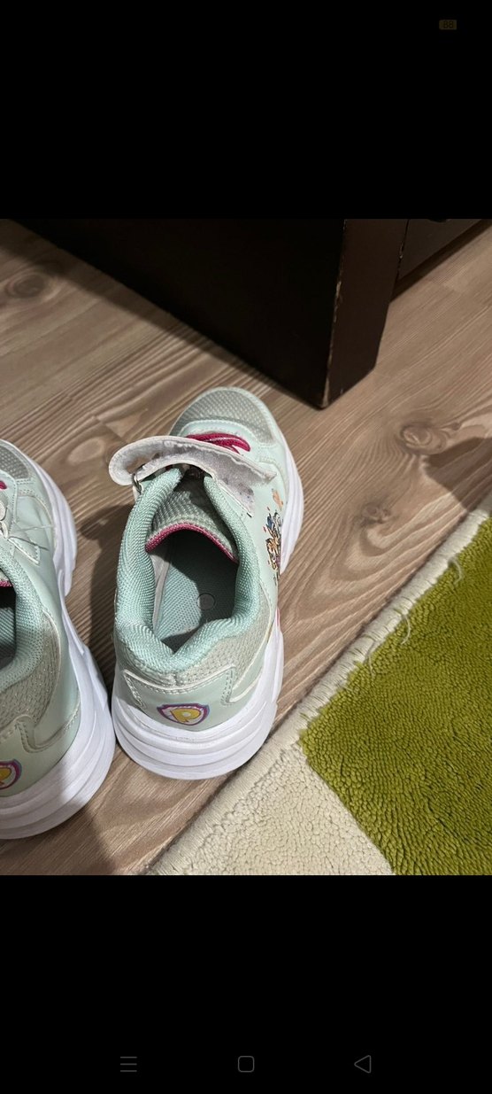 Kız Çocuk Renkli Baskılı Spor Ayakkabı - Görsel 4