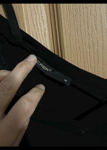 Siyah V Yakalı Uzun Salaş Kadın Elbise - Görsel 6