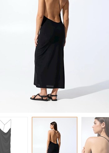Pull and Bear Siyah elbise
