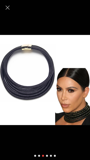 BNG Design Kardashian siyah catwal kolyek