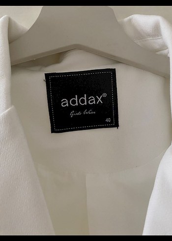 Beyaz Mini Kadın Blazer Ceket - Görsel 2