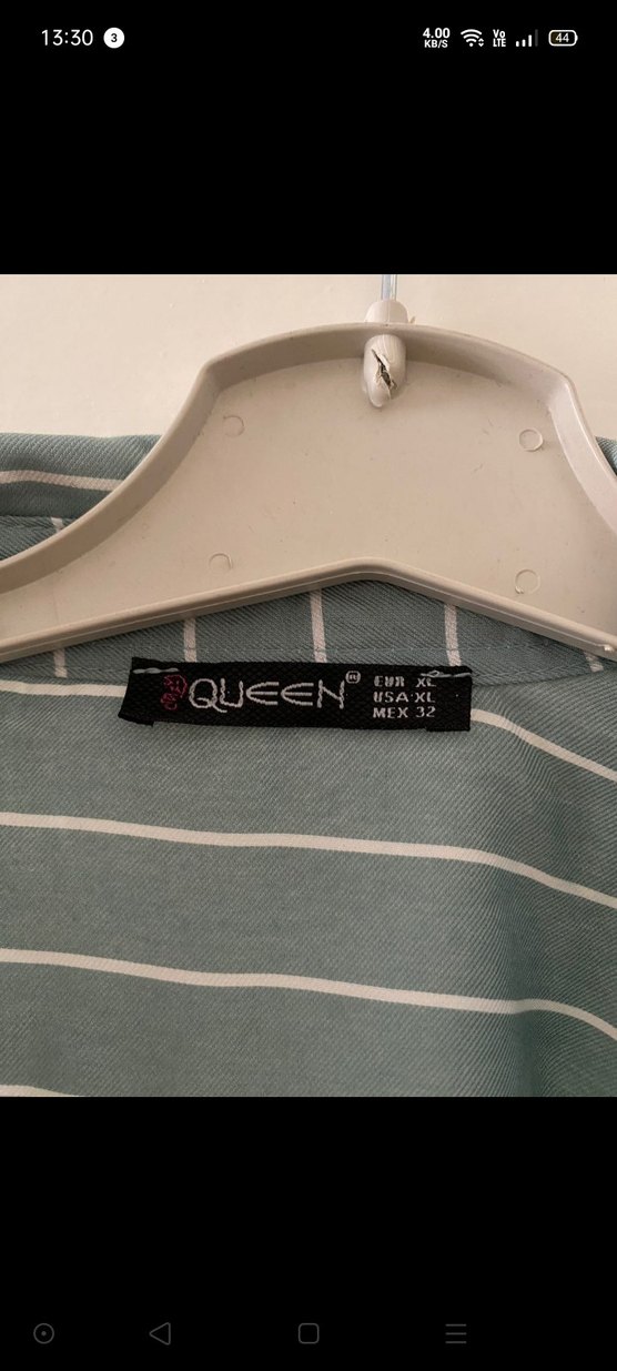 fıstık yeşili çizgili gömlek - Görsel 3