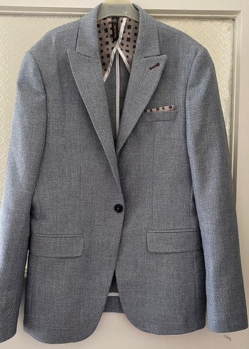 Gri Düğmeli Erkek Ofis Takımı - Görsel 2