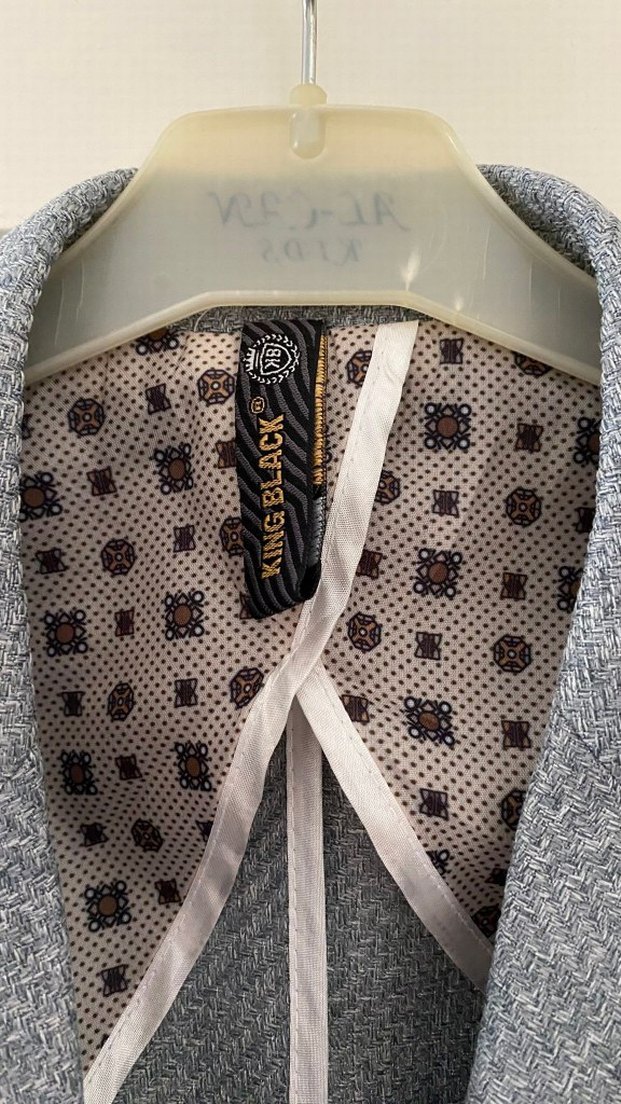 Gri Düğmeli Erkek Ofis Takımı - Görsel 3