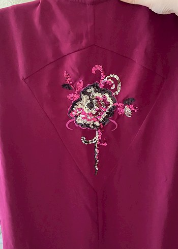 Uzun Kollu Beyaz İşlemeli Kadın Gömlek yelek - Görsel 5