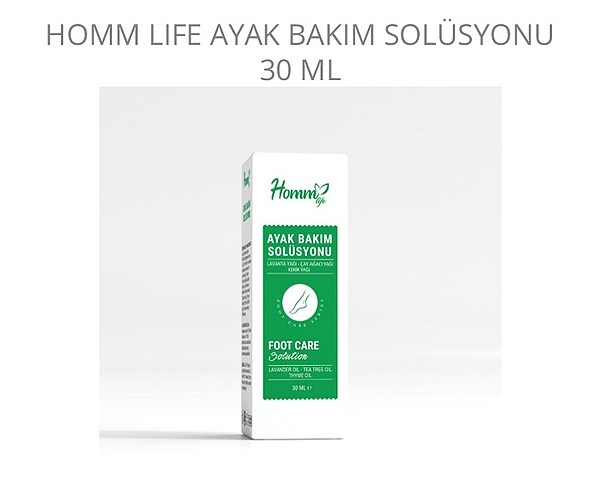 Homm bitkisel ayak bakım solüsyonu