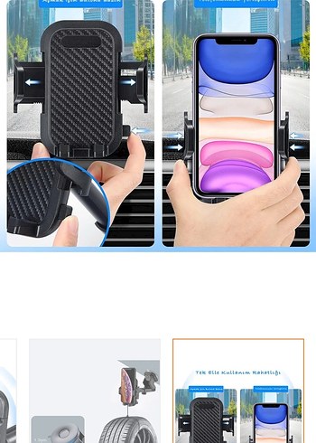 Ayarlanabilir Siyah Telefon Tutucu - Görsel 8