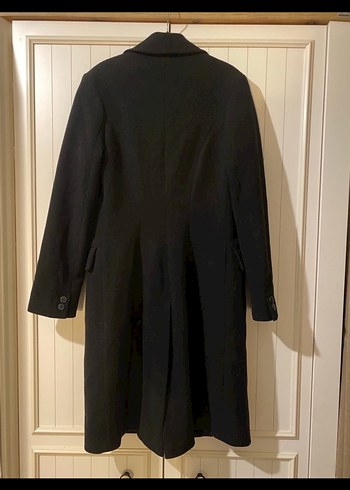 Siyah Kadın Uzun Kaban - Görsel 5