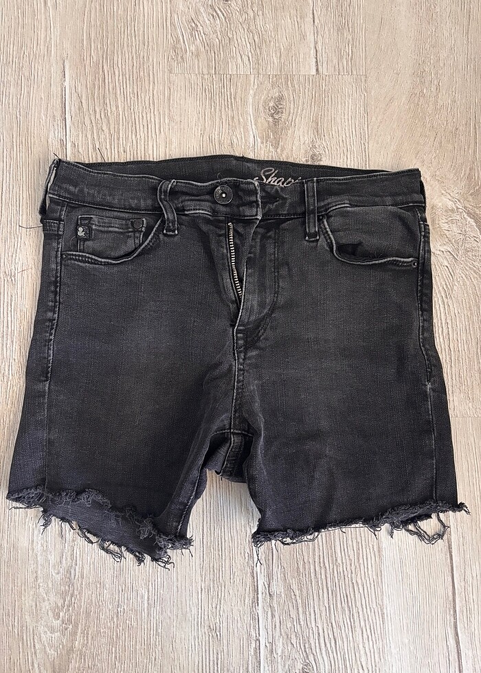 Mini kot şort - Görsel 2