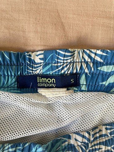 maavi yaprak desenli deniz şortu mayo - Görsel 3