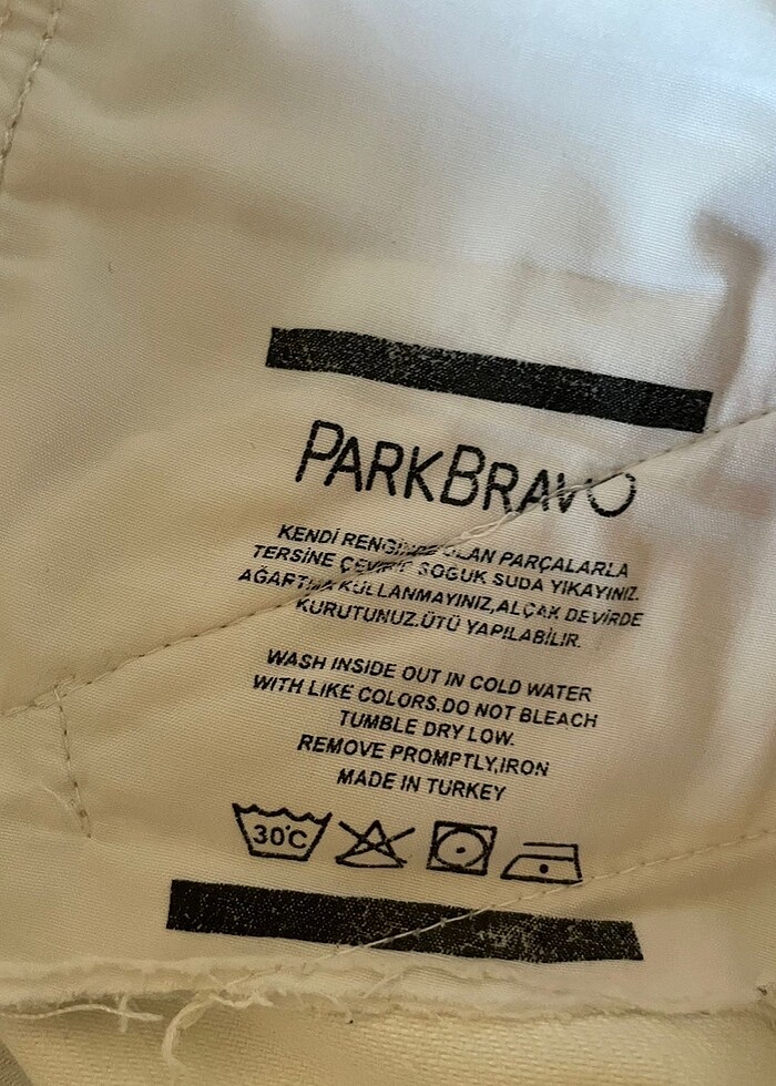 park bravo beyaz kot jean - Görsel 3