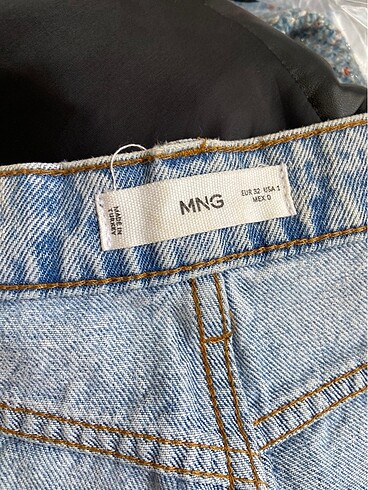 32 Beden mavi Renk Mango straight jean