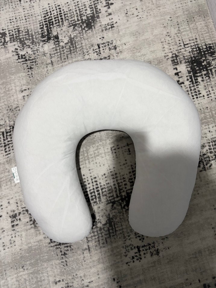 Desenli Gri Emzirme ve Hamile Yastığı - Görsel 2