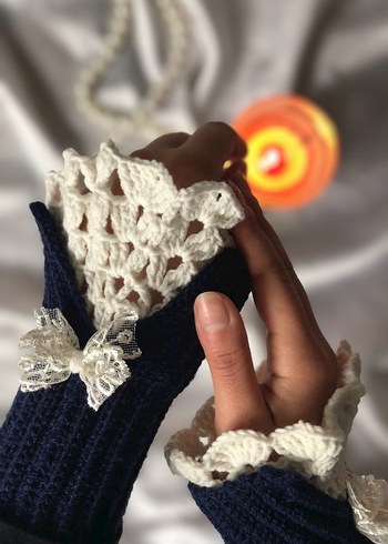 Vintage eldiven - Görsel 3