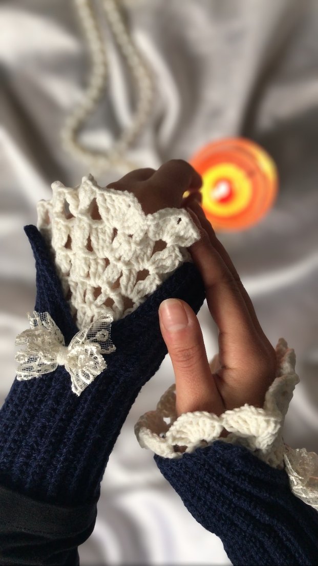 Vintage eldiven - Görsel 3