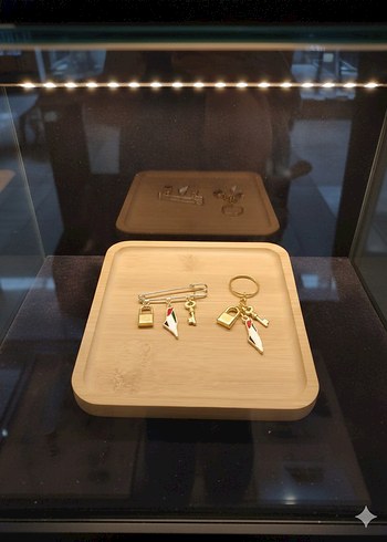 Filistin temalı anahtarlık ve broş set - Görsel 2