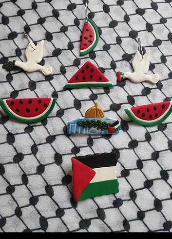 Filistin temalı broş
