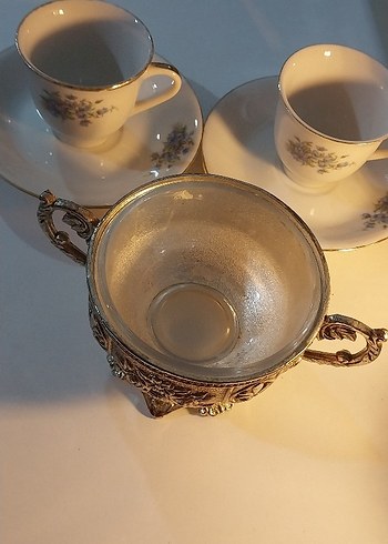 Gümüş Renkli Parlak Dekoratif Kase - Görsel 2