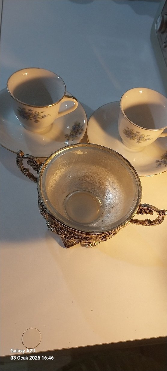 Gümüş Renkli Parlak Dekoratif Kase - Görsel 2