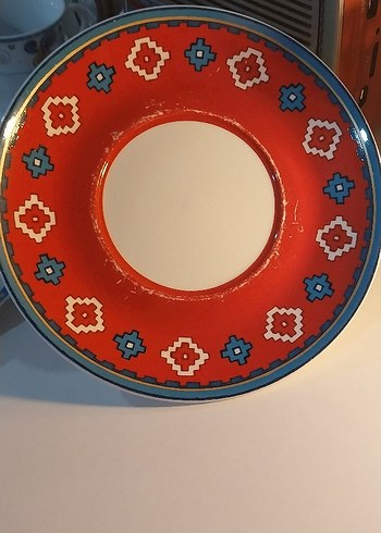 Nakış Desenli Çok Renkli Tabak - Görsel 3