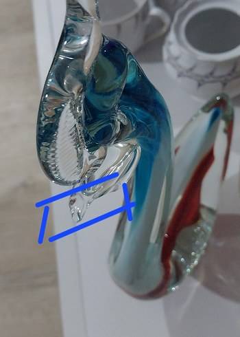 Renkli Cam Kuğu Biblo - Görsel 2