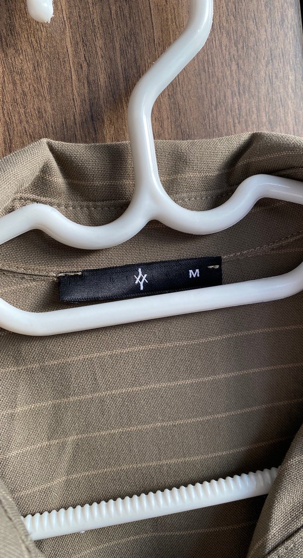 Bej Düğmeli Hamile Midi Bluz - Görsel 2