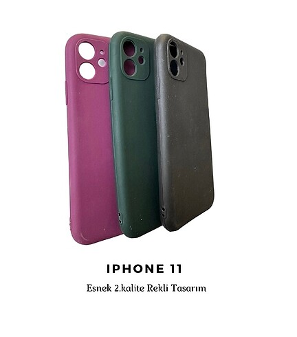 iPhone 11 sade renk koruyucu Kılıf