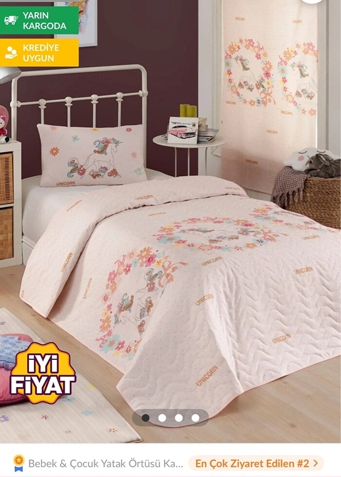 Unicorn Yatak Örtüsü - Görsel 2