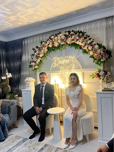 36 Beden Beyaz söz elbisesi