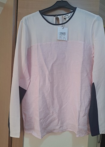 Koton Pembe Piliseli Uzun Kollu Bluz - Görsel 3