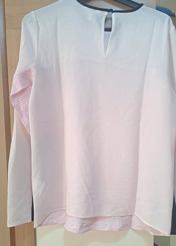 Koton Pembe Piliseli Uzun Kollu Bluz - Görsel 2