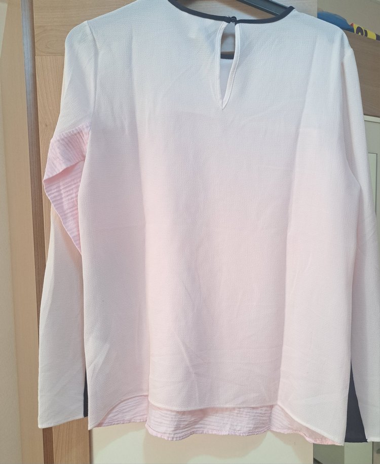 Koton Pembe Piliseli Uzun Kollu Bluz - Görsel 2