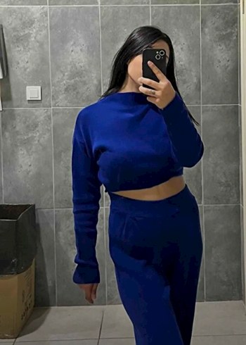 Trendyol & Milla Kadın Mavi Rahat Kesim Eşofman Takımı