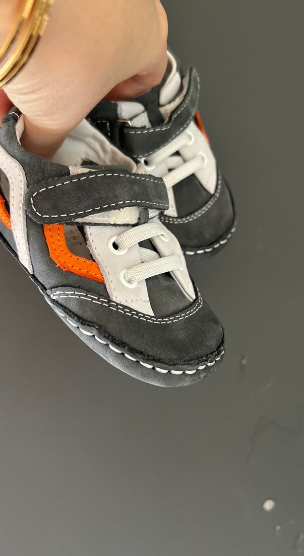 Gri Erkek Bebek İlk Adım Ayakkabısı - Görsel 3