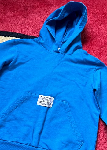 Erkek Çocuk Mavi Baskılı Uzun Kollu Sweatshirt - Görsel 2