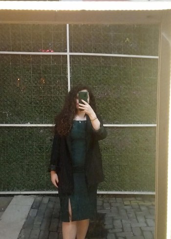 Siyah Düğmeli Kadın Blazer Ceket - Görsel 4