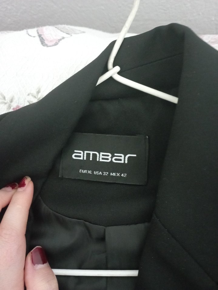 Siyah Düğmeli Kadın Blazer Ceket - Görsel 3