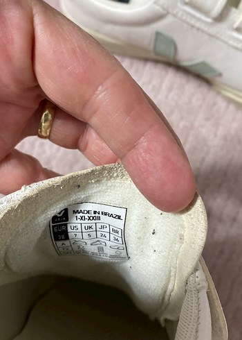 38 Beden beyaz Renk Veja orjinal spor ayakkabı