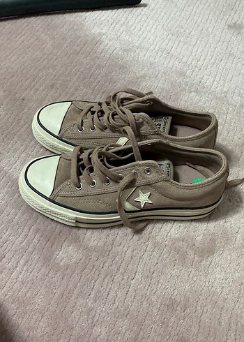 Bej Düz Tabanlı Kadın Sneakers
