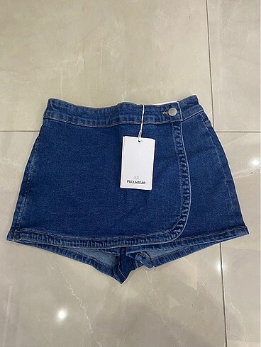 denim şort etek