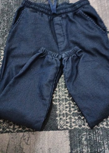 Erkek Çocuk Bol Kesim Kot görünümlü Pantolon - Görsel 2